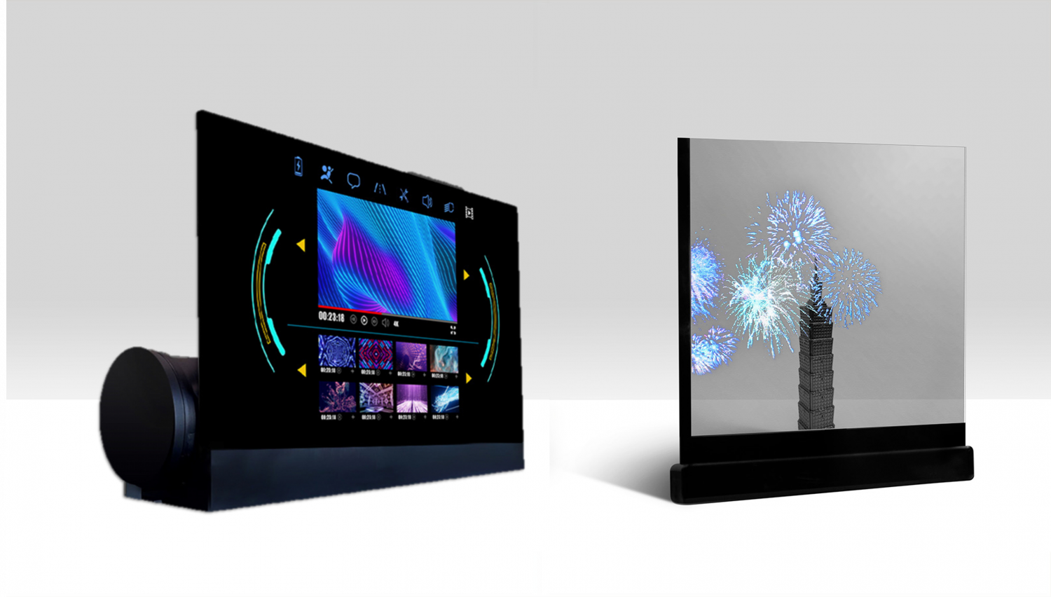 可卷式、折迭性、高透明